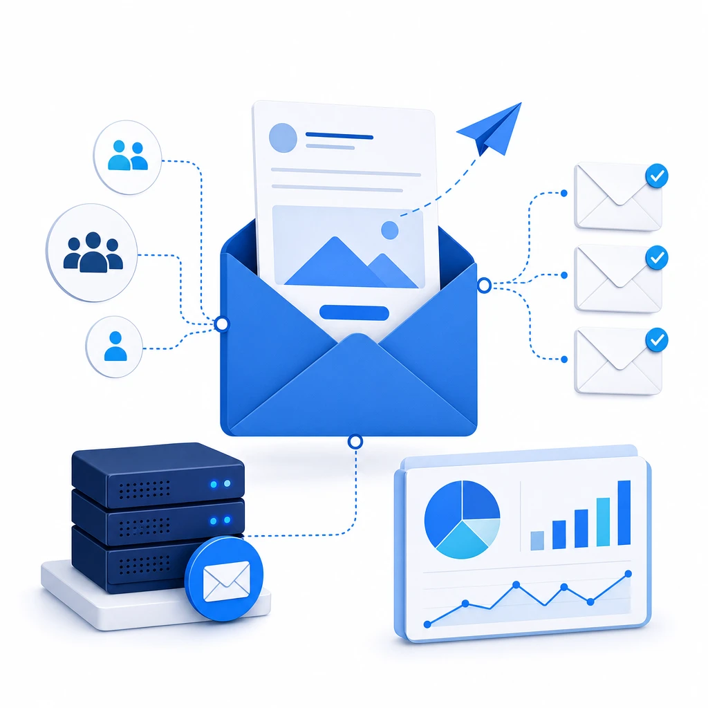 Email Marketing Up & Running — WNYPress illustration