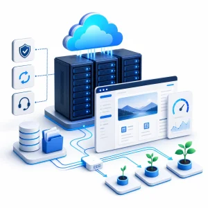 Web Hosting Plus Grow — WNYPress illustration