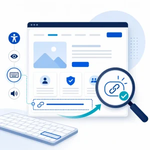 Accessible Link Text Cleanup — WNYPress illustration