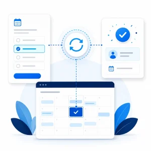 Booking Calendar Sync — WNYPress illustration