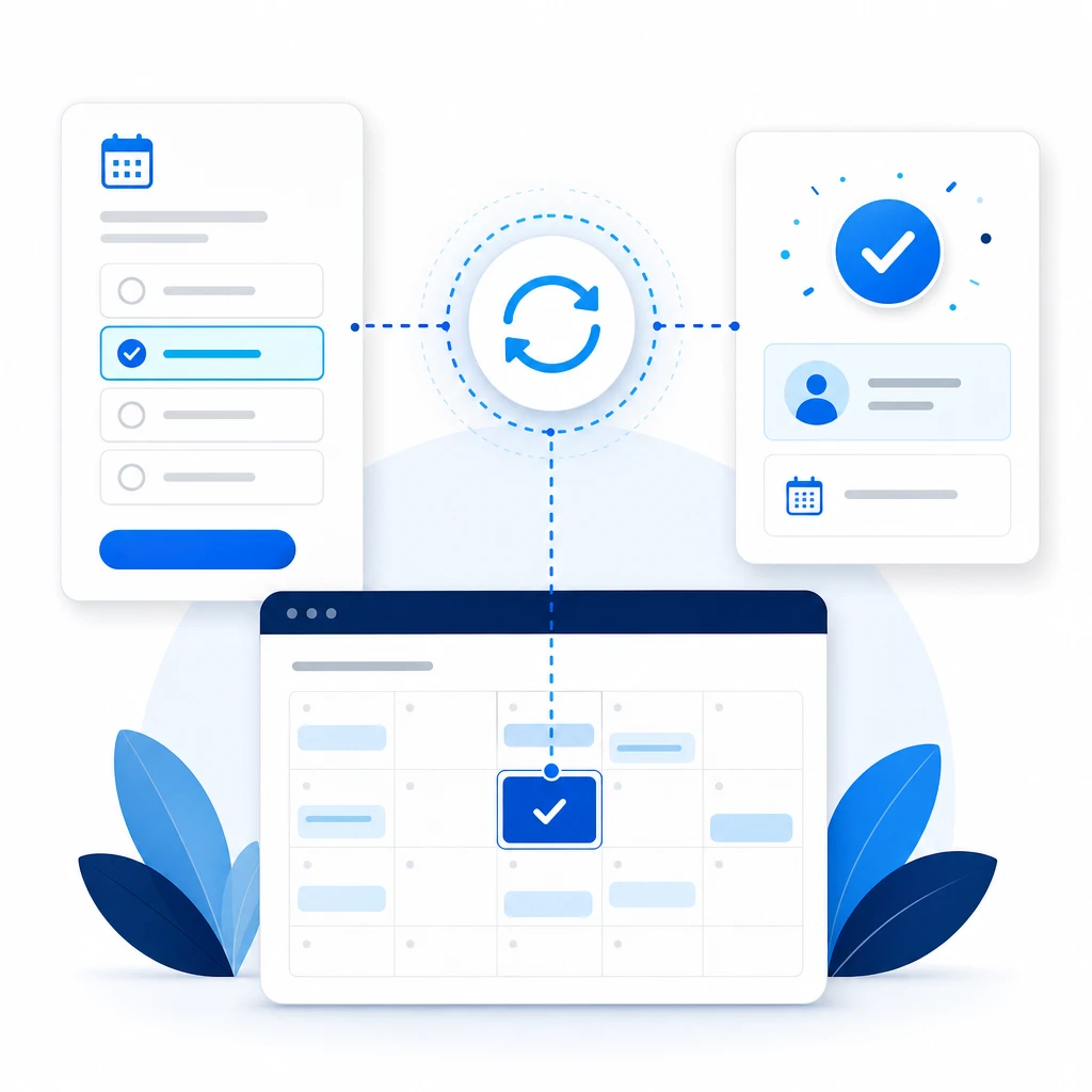 Booking Calendar Sync — WNYPress illustration