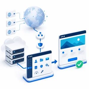 cPanel Website Setup — WNYPress illustration