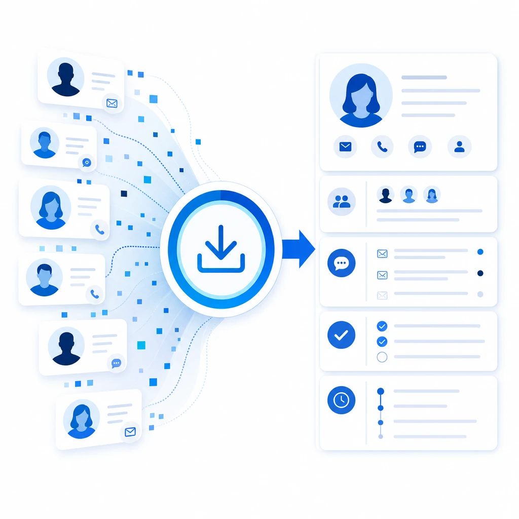 CRM Contact Import — WNYPress illustration