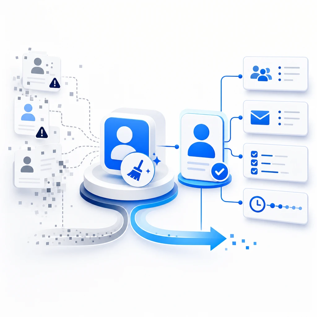 CRM Data Cleanup — WNYPress illustration