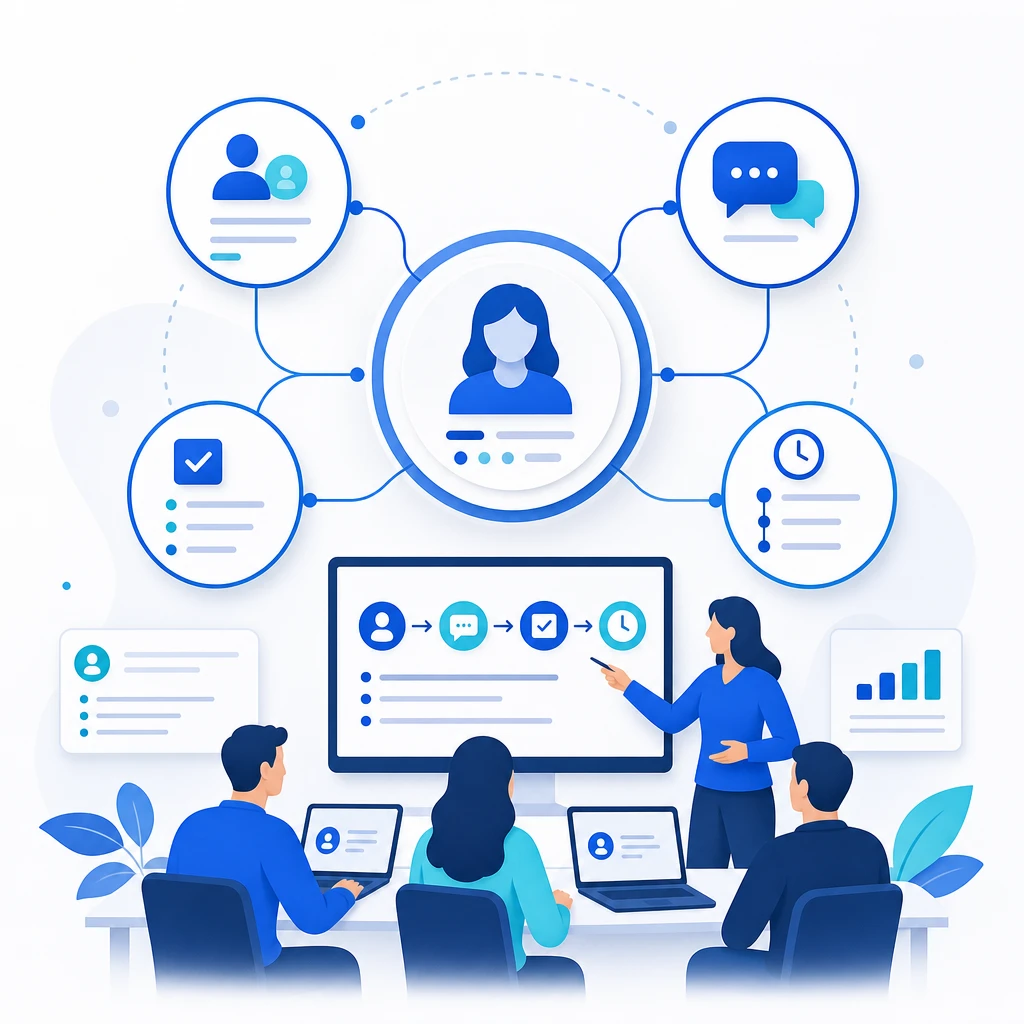 CRM Workflow Staff Training — WNYPress illustration