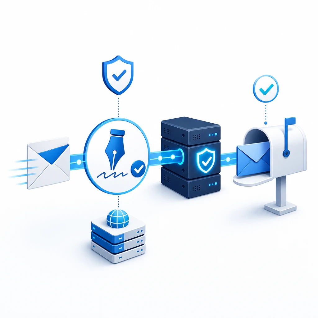 DKIM Record Setup — WNYPress illustration