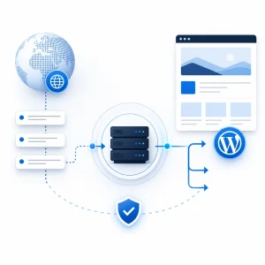 Domain Connection to WordPress — WNYPress illustration
