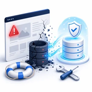 Emergency Database Repair — WNYPress illustration