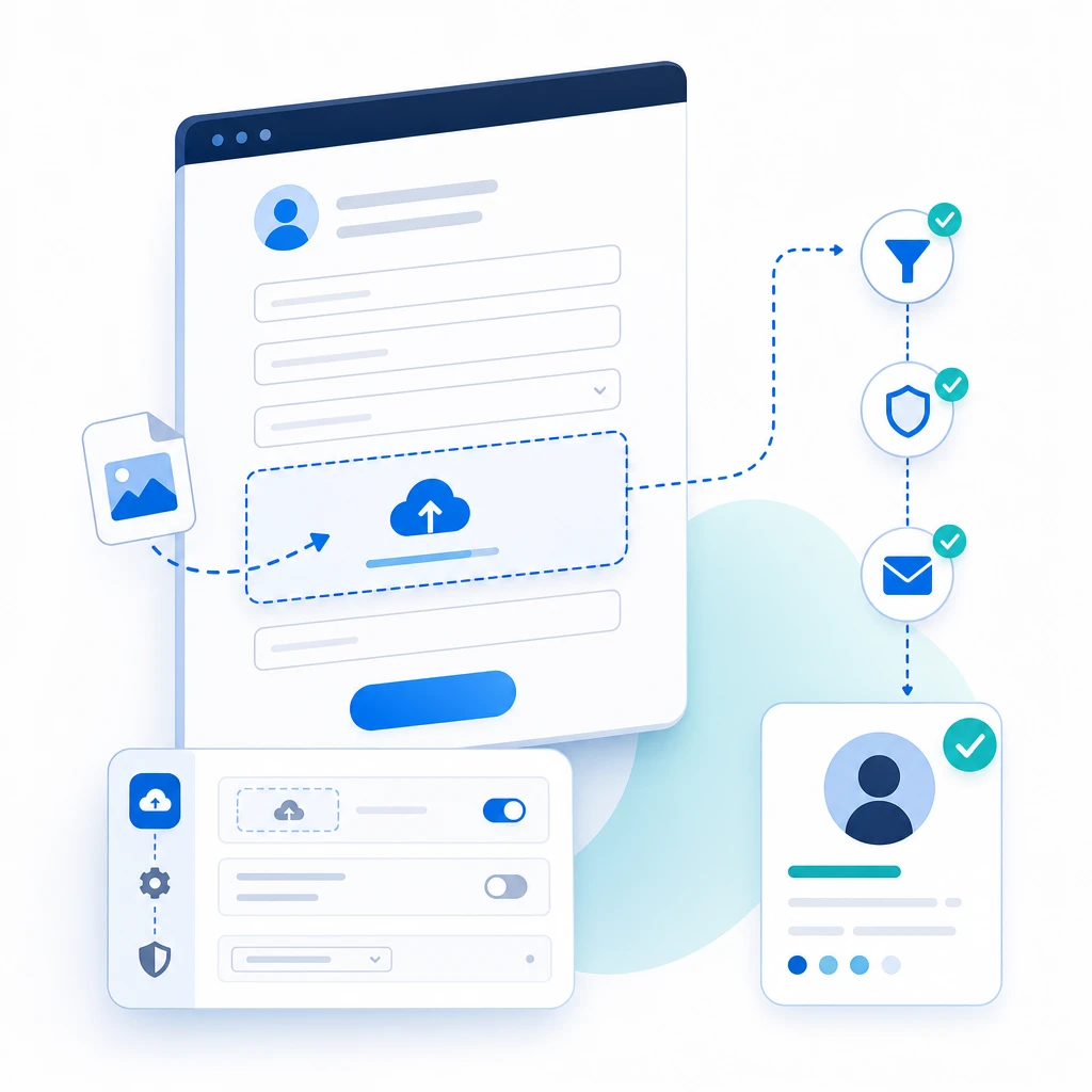 File Upload Form Setup — WNYPress illustration