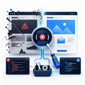 JavaScript Error Diagnosis — WNYPress illustration