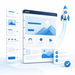 Landing Page Setup — WNYPress illustration
