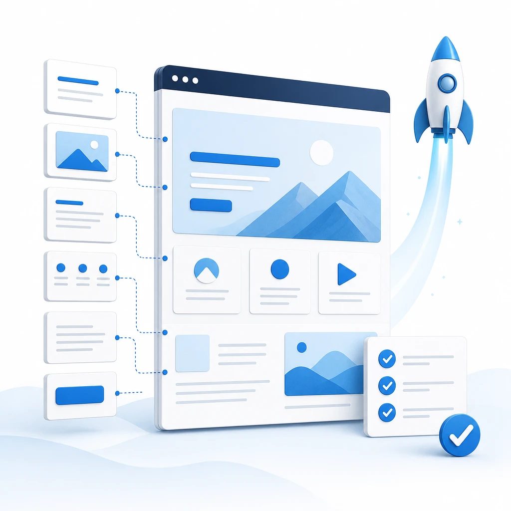 Landing Page Setup — WNYPress illustration