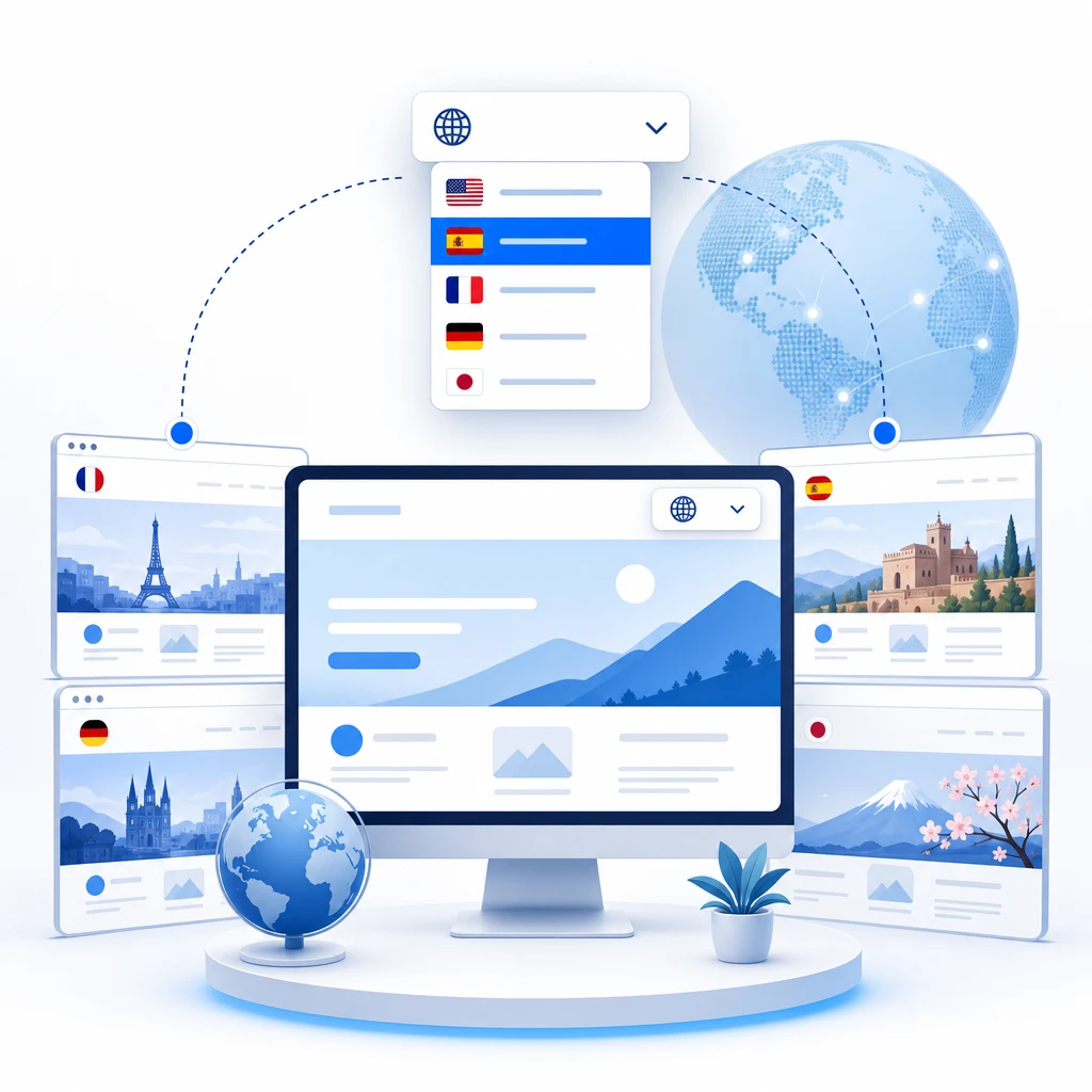 Language Switcher Setup — WNYPress illustration