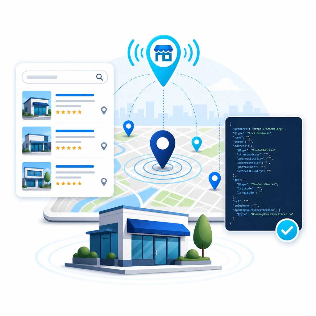 LocalBusiness Schema Setup — WNYPress illustration