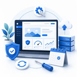 Monthly Website Maintenance — WNYPress illustration