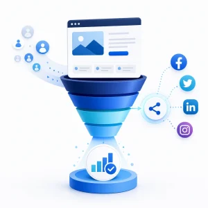 Social Sharing Setup — WNYPress illustration