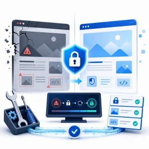 SSL Mixed Content Repair — WNYPress illustration