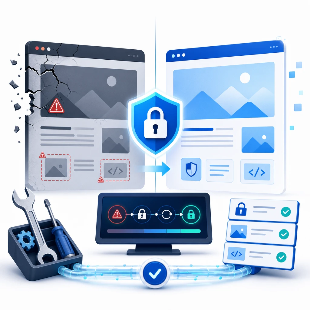 SSL Mixed Content Repair — WNYPress illustration