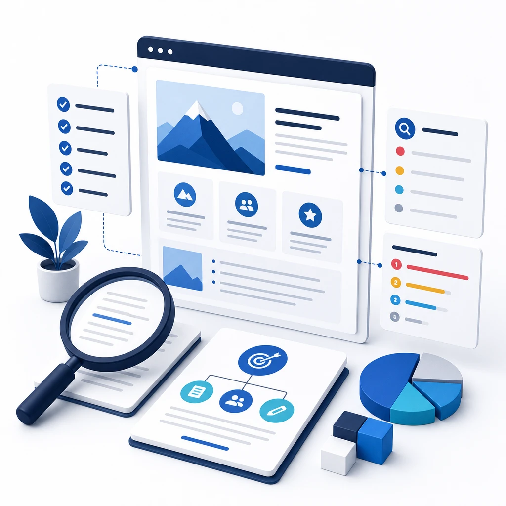 Website Content Strategy Review — WNYPress illustration
