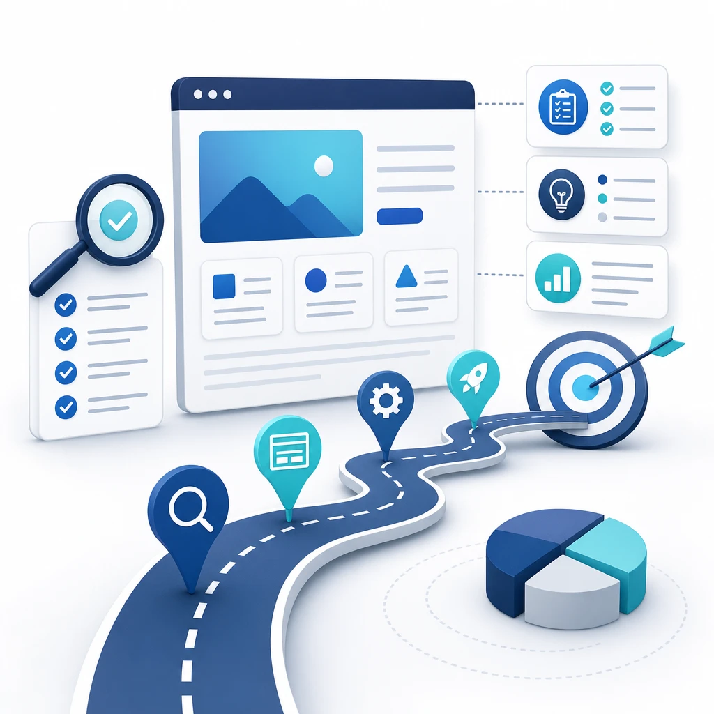 Website Roadmap Planning — WNYPress illustration