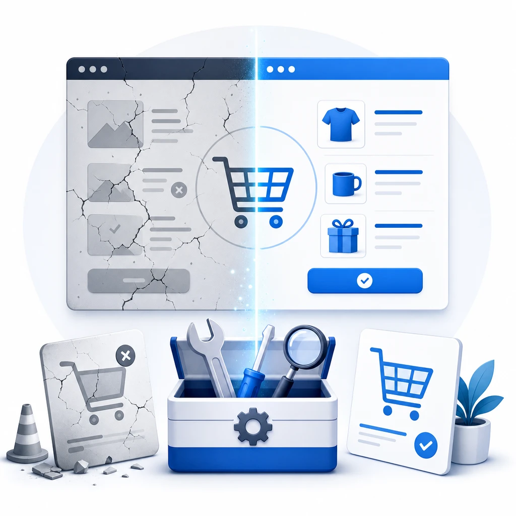 WooCommerce Cart Repair — WNYPress illustration