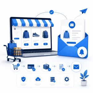 WooCommerce Order Email Setup — WNYPress illustration