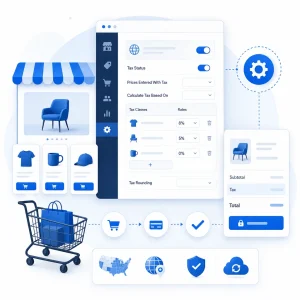WooCommerce Tax Settings Configuration — WNYPress illustration
