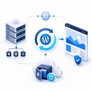 WordPress Backup Restore — WNYPress illustration