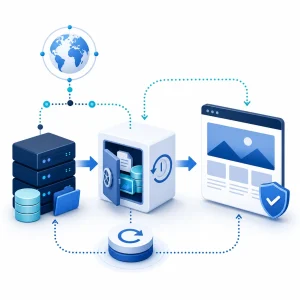 WordPress Backup System Setup — WNYPress illustration