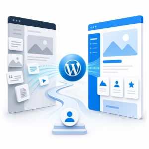 WordPress Content Migration — WNYPress illustration