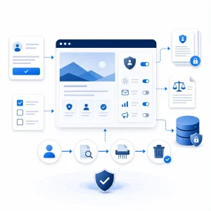 WordPress Data Erasure Workflow Setup — WNYPress illustration