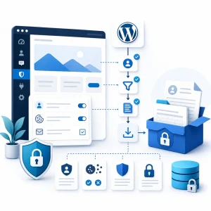 WordPress Data Export Workflow Setup — WNYPress illustration