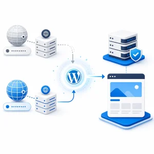 WordPress Domain Change — WNYPress illustration