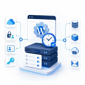 WordPress Server Cron Configuration — WNYPress illustration