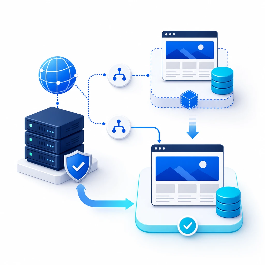 WordPress Staging Site Setup — WNYPress illustration