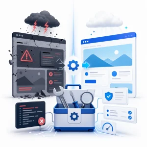 WordPress Update Failure Repair — WNYPress illustration
